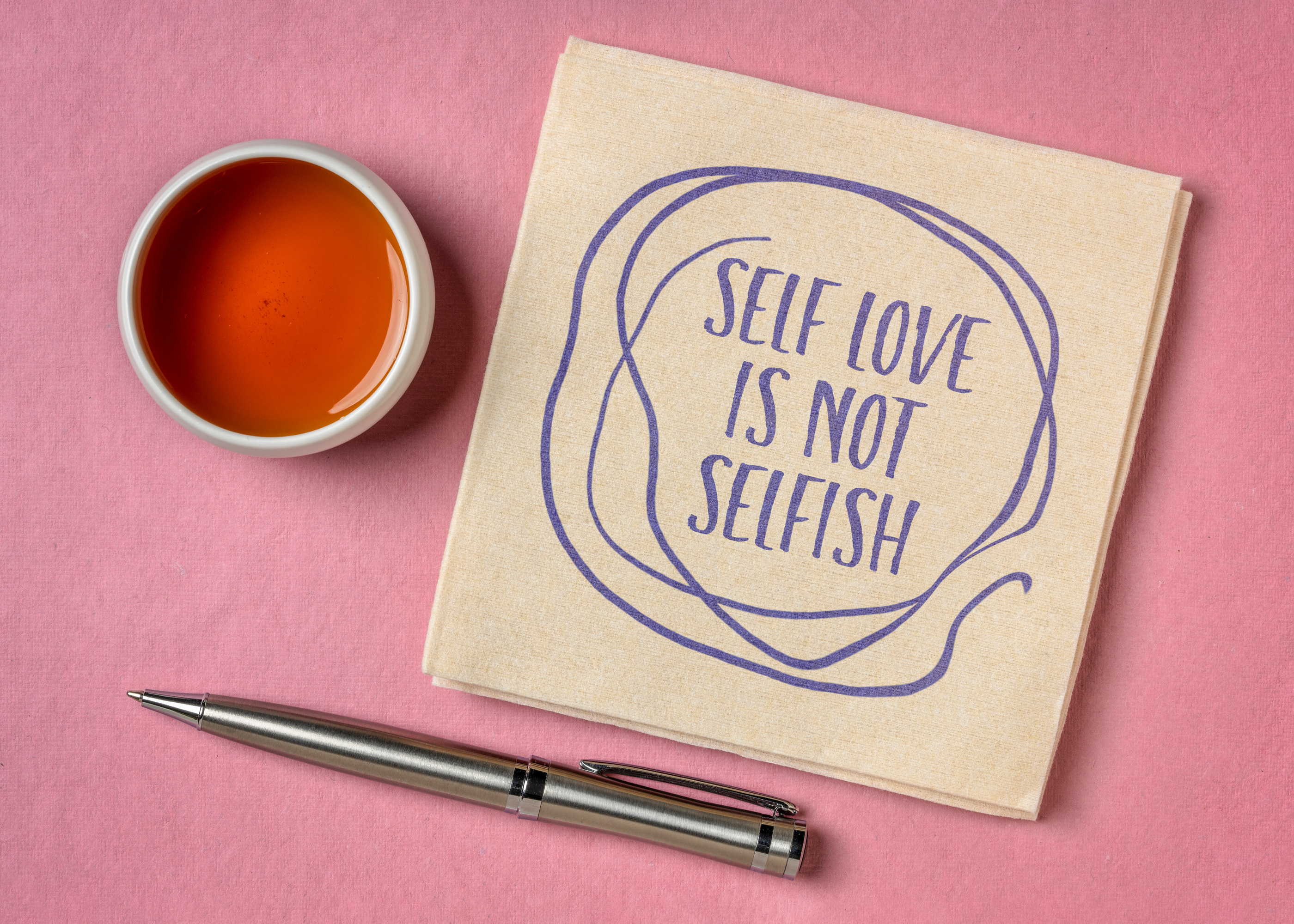 self love is not selfish inspirational reminder