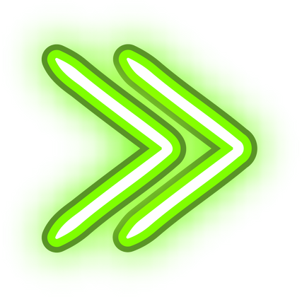 Green Neon Arrows