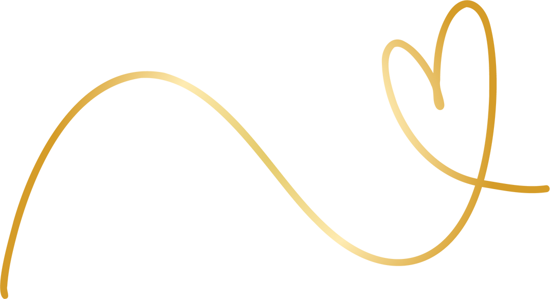 Gold Heart Scribble