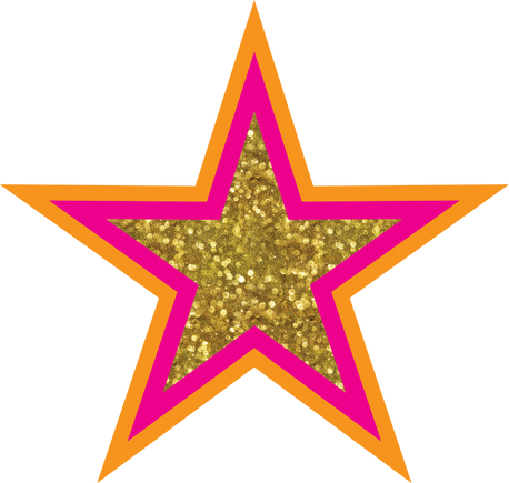 Glitter Star - Gold